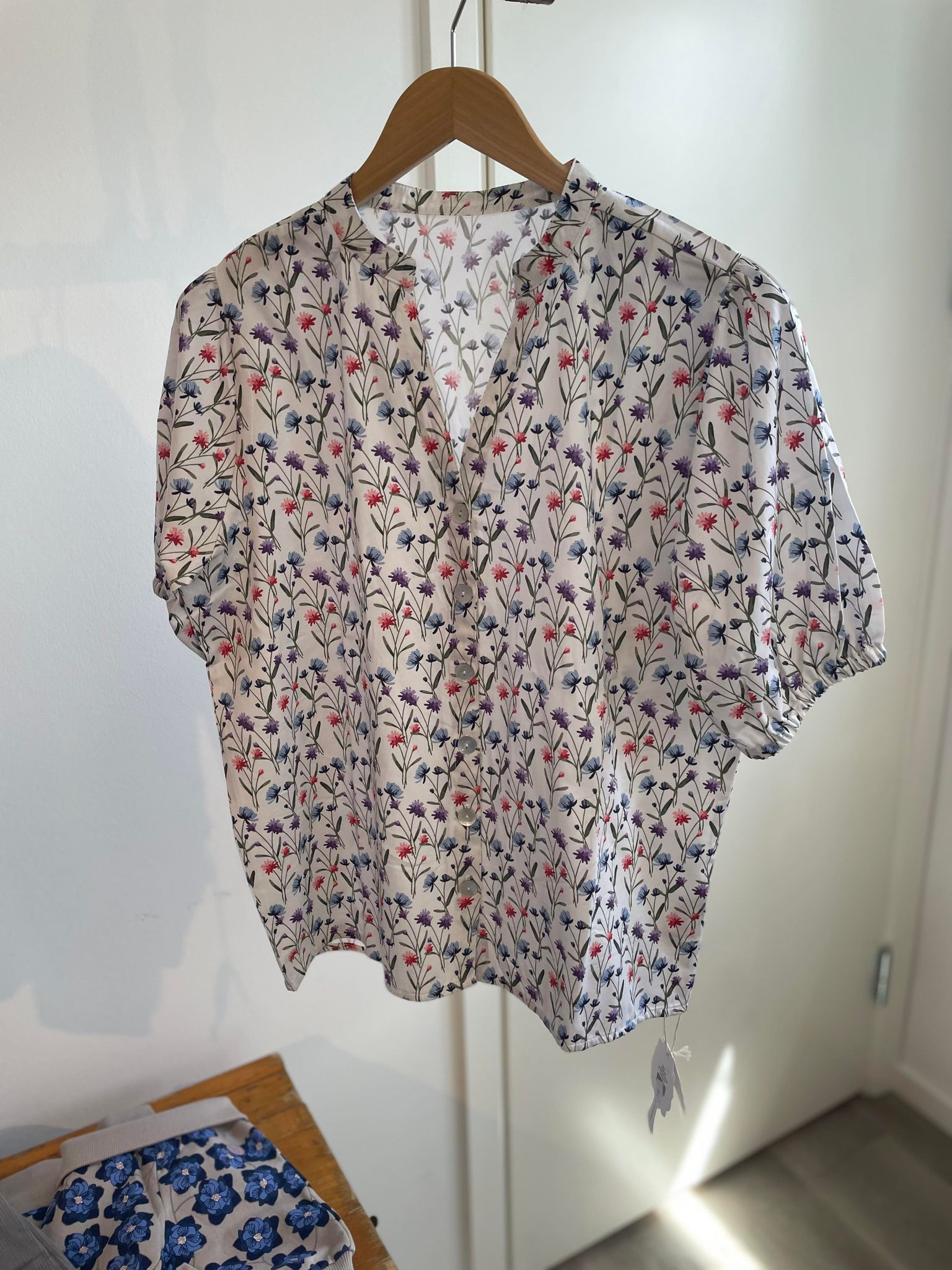 Skjortebluse Kornblomst - dame