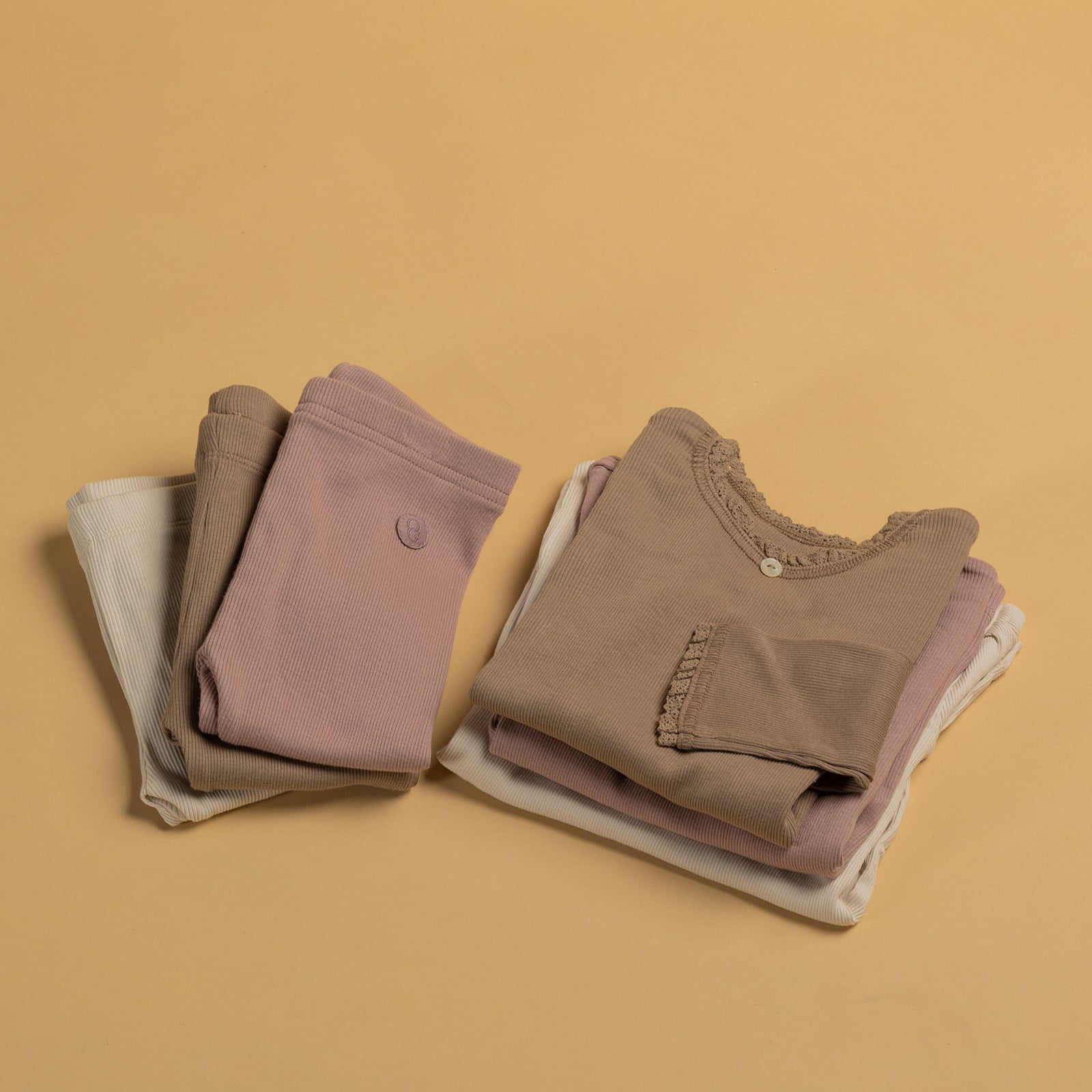 basic leggings - blød rib - GOTS