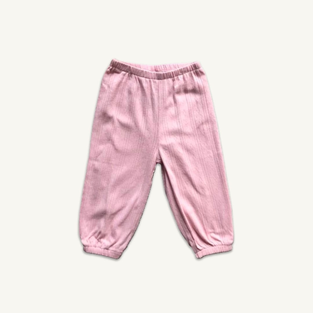 Dots pointelle bukser - rosa