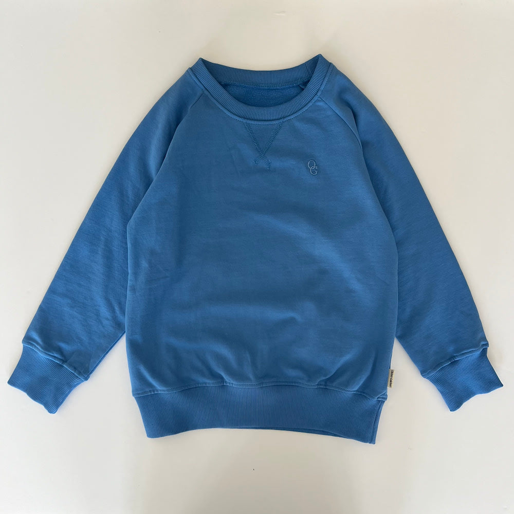 Nobel sweatshirt - clear blue og grass green