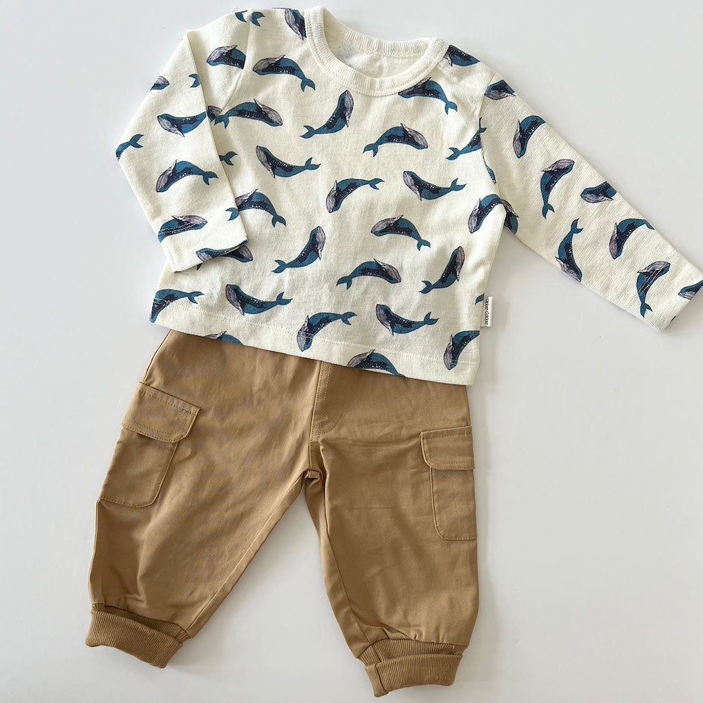 Melvin whale baby bluse