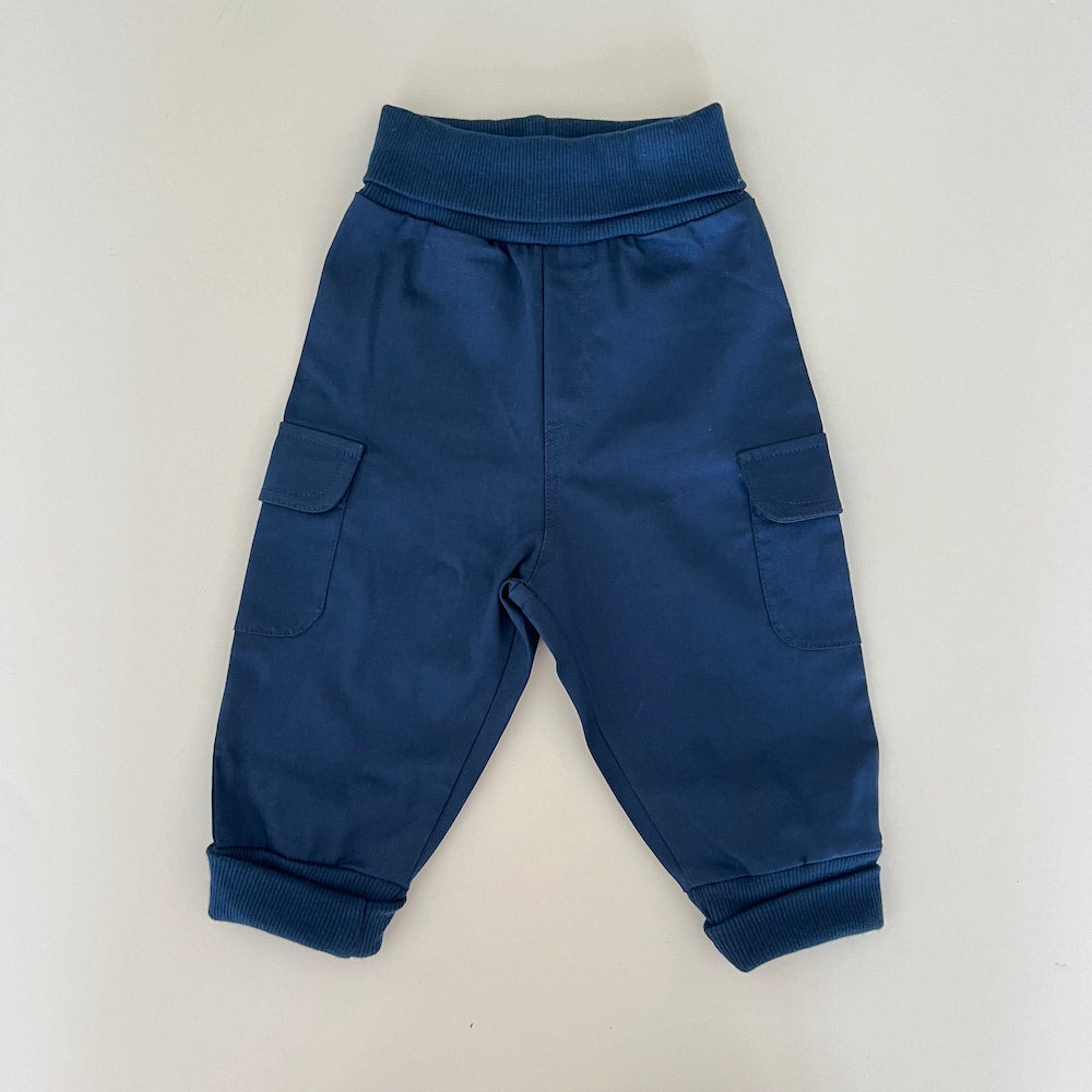 Folmer baby cargo bukser - camel og navy