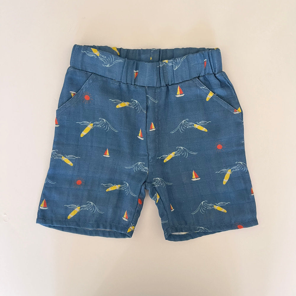 Muslin shorts - surfer