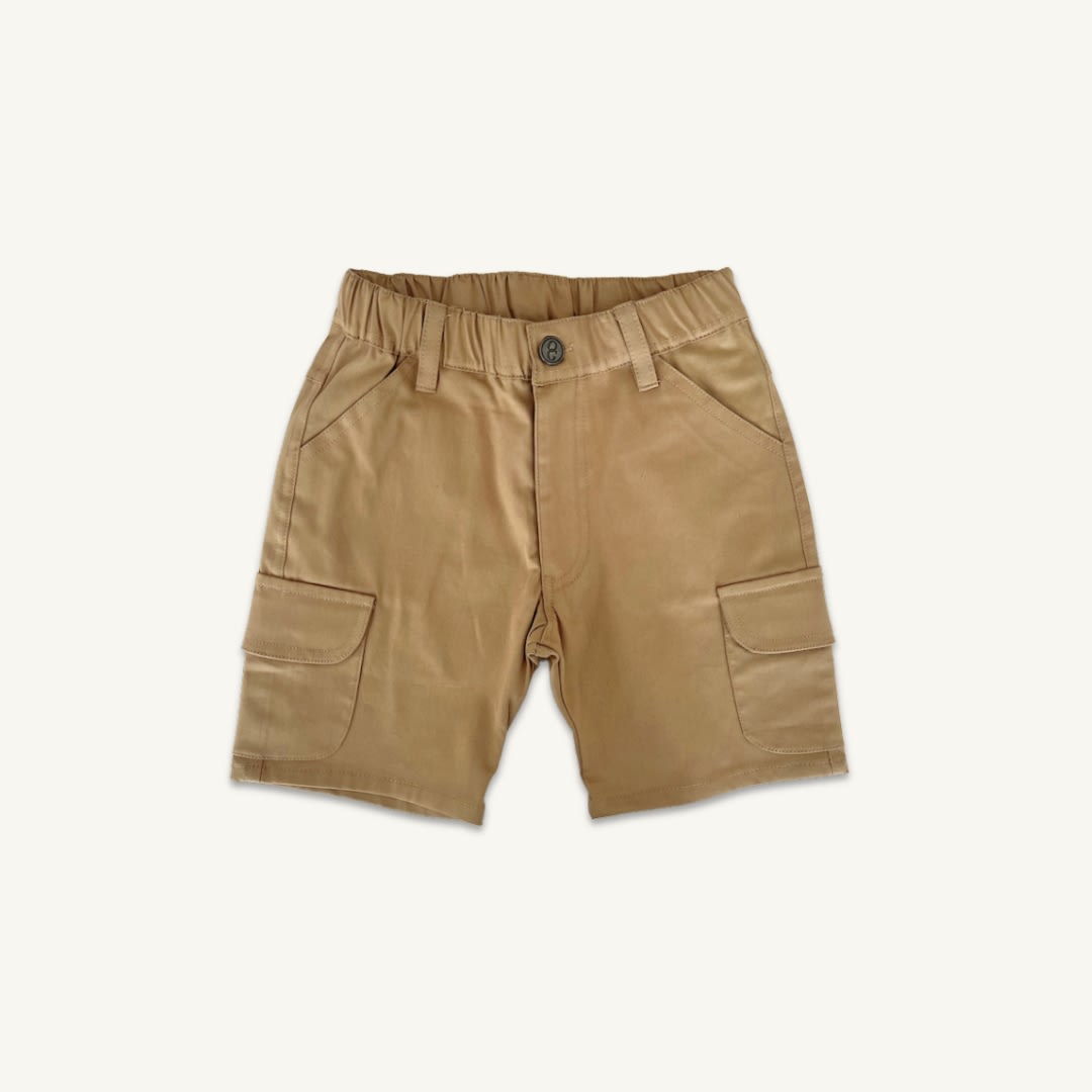 Falke cargo shorts - camel &amp; navy