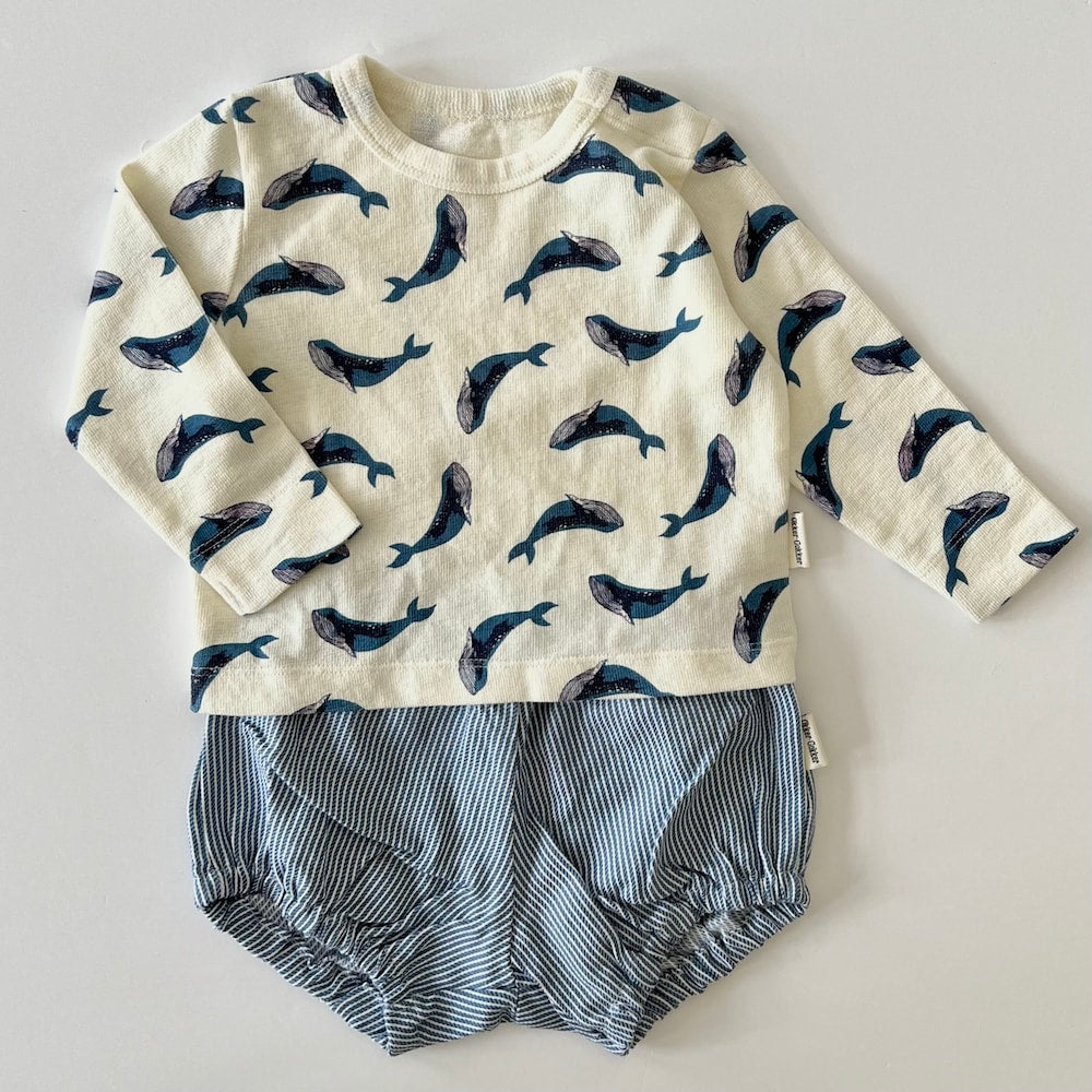 Melvin whale baby bluse