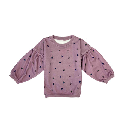 Bell sweat bluse - blueberry